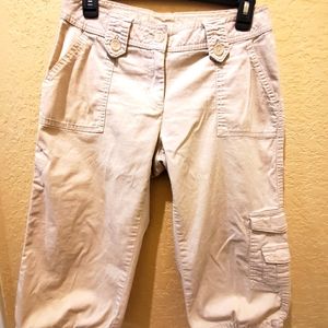 Petite Sophisticate Khaki Capris